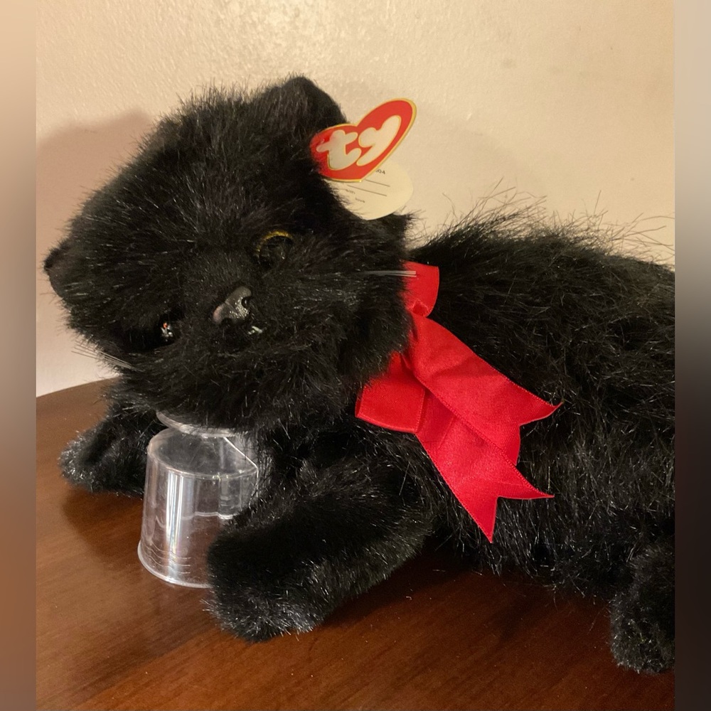 Ty Silky black cat
